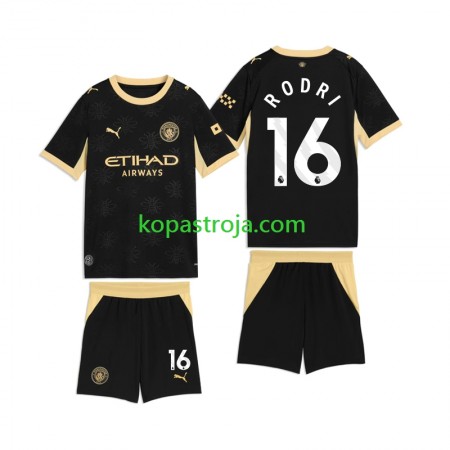 Billiga Fotbollströjor Manchester City Rodri 16 Barn Borta tröja 2026/27 Kortärmad